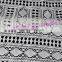 New Design Rayon Polyester Fabric Wholesale, White Polyester With Hollow Design Fabric