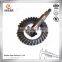 Customized CNC machining lathes stainless steel pinion shaft crown gear for tractors parts