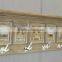 2016 shabby chic wooden shelf with frames with hooks