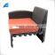 Outdoor brown orange single sofa seat