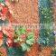 1mx1m new hotel decoration artificial fire autum red with green grass wall EDC1604 03Y07