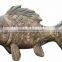 Antique Imitation Wooden Fish Sculpture Home Hotel Decoration Sculpture