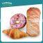 Toprank Promotion Gift Stuffed Plush Toys Cotton 3D Croissant Bread Doughnut Decorative Cushion Stuffing Chair Back Cushion