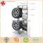 Heavty duty car tyre parts display rack for retail store, 4S store tire storage stand metal metal tire display