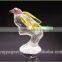 Latest colorful crystal bird as best birthday gift, indian wedding money crystal gift