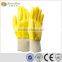 Sunnyhope yellow knit wrist nitrile full coated gloves,working hand gloves