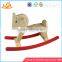 wholesale delicate wooden rocking horse lovely baby wooden cheap rocking horse W16D024