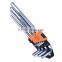 9 pcs long hex key wrench