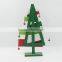 Wood tree peace christmas ornaments