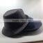 Blank Black Top Cap , Formal Hat For Man , Wedding Hat With Leater