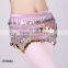 Affordable crochet paillettes belly dancing hip scarf belly dance hip belt with sequins