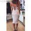 Sexy Bodycon Club Dress 2015 Black Lace-up Back Halter Bandage Dress HSD1418