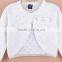 100% cotton fashion crocket kids knit bolero cardigan sweater