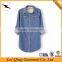 Fashion Blue Long Plus Size Shirts Women Denim Clothing Manufacturers Denim Women Shirts