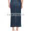 Wholesale custom long blue jeans skirt for women new design