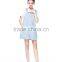 Women's summer casual light blue denim jeans hot shorts/short suspender bib overalls