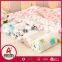 infant 100% organic cotton print double layers baby muslin blanket