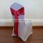 Burgundy satin chair sashes for weddings