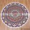 China suppliers mandala round roundie towel wholesale ,round beach towel