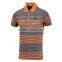 High Quality Stripe Patch Embroidered Polo Tshirt