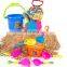 Plastic summer toy mini sand beach toy bucket set for kids