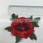2017 Small Size 3D Tridimensional Red Rose Patch/ Applique XY-12