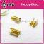 fashion 2015 silver color 4*20mm ends fastener metal gold clasp for cord ends