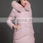 T-WJ506 China Factory 2017 Clothes Woman Fur Hooded Goose Down Jacket