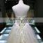 illusion straps floral applique tulle wedding dress