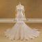 ED wedding gown bridal boat neck long sleeve wedding dress