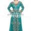 Luxury Golden And Silver Embroidery Beaded Moroccan Takchita Party Wear