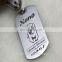 arts and crafts titanium dog tag for people