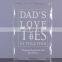 Engraved Love Established Acrylic Keepsake,Paperweight Keepsake stands