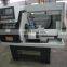 small cnc lathe CK0640A with collet chuck and automatic tool turret