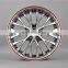 Hot sale 18x8.0 19x8.0 et 35  red black aluminum alloy wheel car wheel