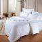 Hotel Bedding 100% Cotton Satin Plain White 60s Bed Sheet Bedding Sets