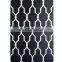 100% pp Woven Rug Black and White