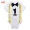 1St Birthday Boy Decorations rompers Baby Boy Outfit For Party Baby Boutique cotton Rompers boy onsie