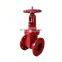 100mm rising spindle water seal soft seat gate valve dn100 price