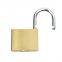 High quality anti cut anti rust solid brass body hardened shackle brass padlock medium type safety padlock for outdoor