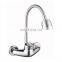 Brass Kitchen Chrome Brassshower Long Body Telephone Wall Mounted Single Lever Sink Bathtub Mixer