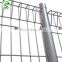 Outdoor used metal welded mesh roll top fence in fencing, trellis and gates