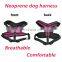 neoprene dog harness with reflective strip comfortable and adjustable pet harness vest
