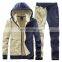 Wholesale Christmas Sale 2-pieces Hooded Men's Extra Large Size Sports and Leisure Sports Jogging Suit Custom Men's Hooded Suit