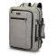 New Gray Series Travel Laptop Simple Backpack Business Anti-theft Ultra-thin Nylon Durable Three-in-one Student Backpack