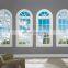 USA high quality interior white vinyl double hung windows with circle top windows