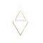 K&B gold frame diamond wall hanging mirror luxury elegant decor diamond mirror
