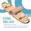 Wholesale Custom Bamboo Balance Board Stability Trainer With Cork Roller And Adjustable Stoppers