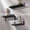 Rustic Floating Shelves Decorative Wall Shelves Set of 3 Wall Mounted Wood Shelves