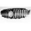 GT R Style Front Bumper Grille Grill for Mercedes Benz E Class W213 2016-2020 Silver & Black